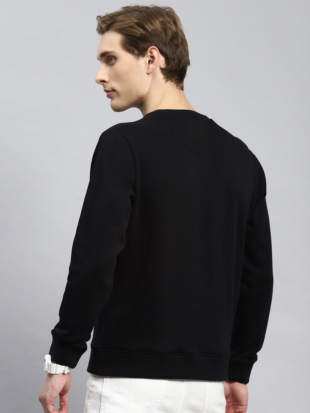 Men Black Printed Sweatshirt