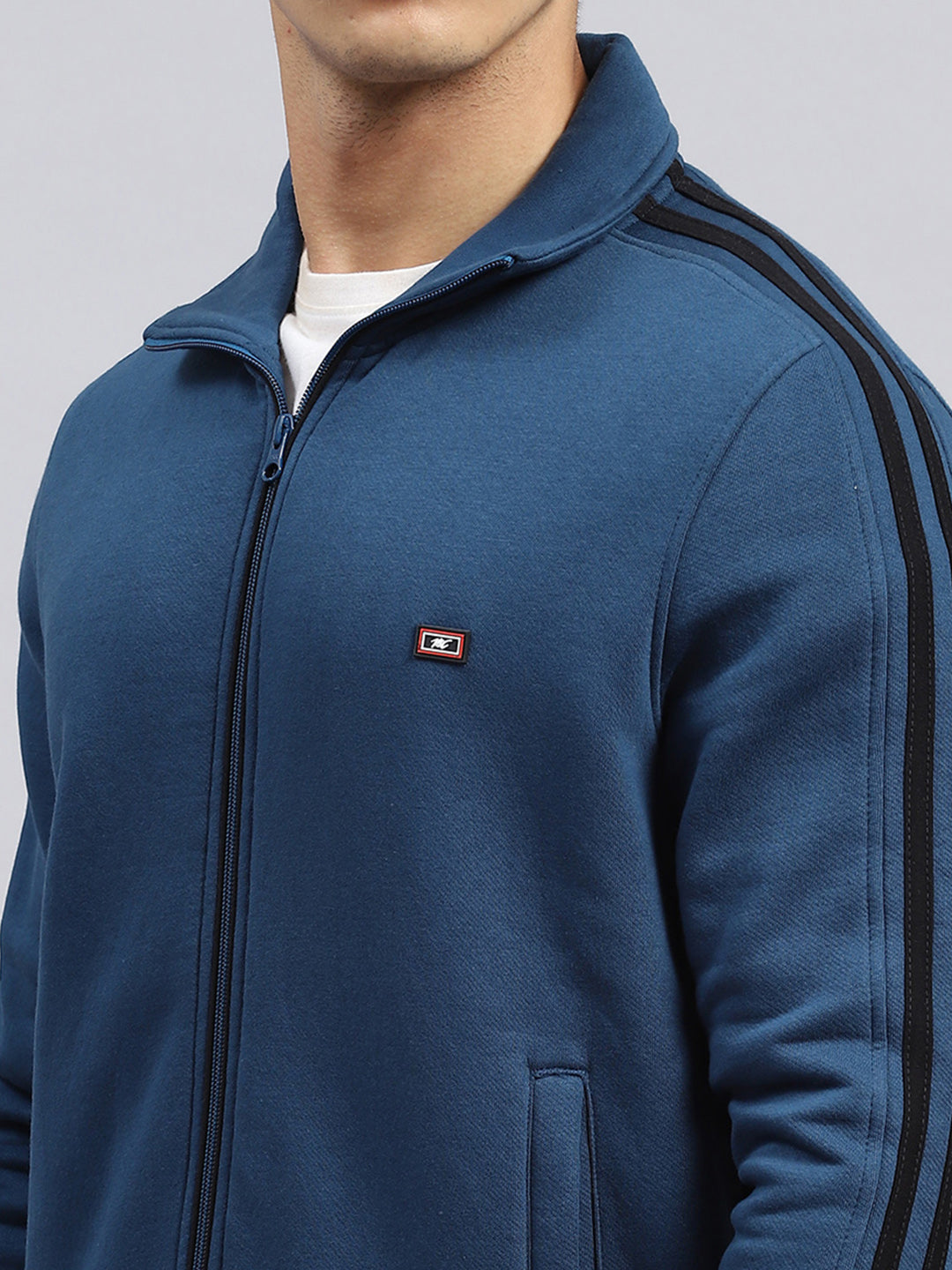 Men Blue Plain Tracksuit