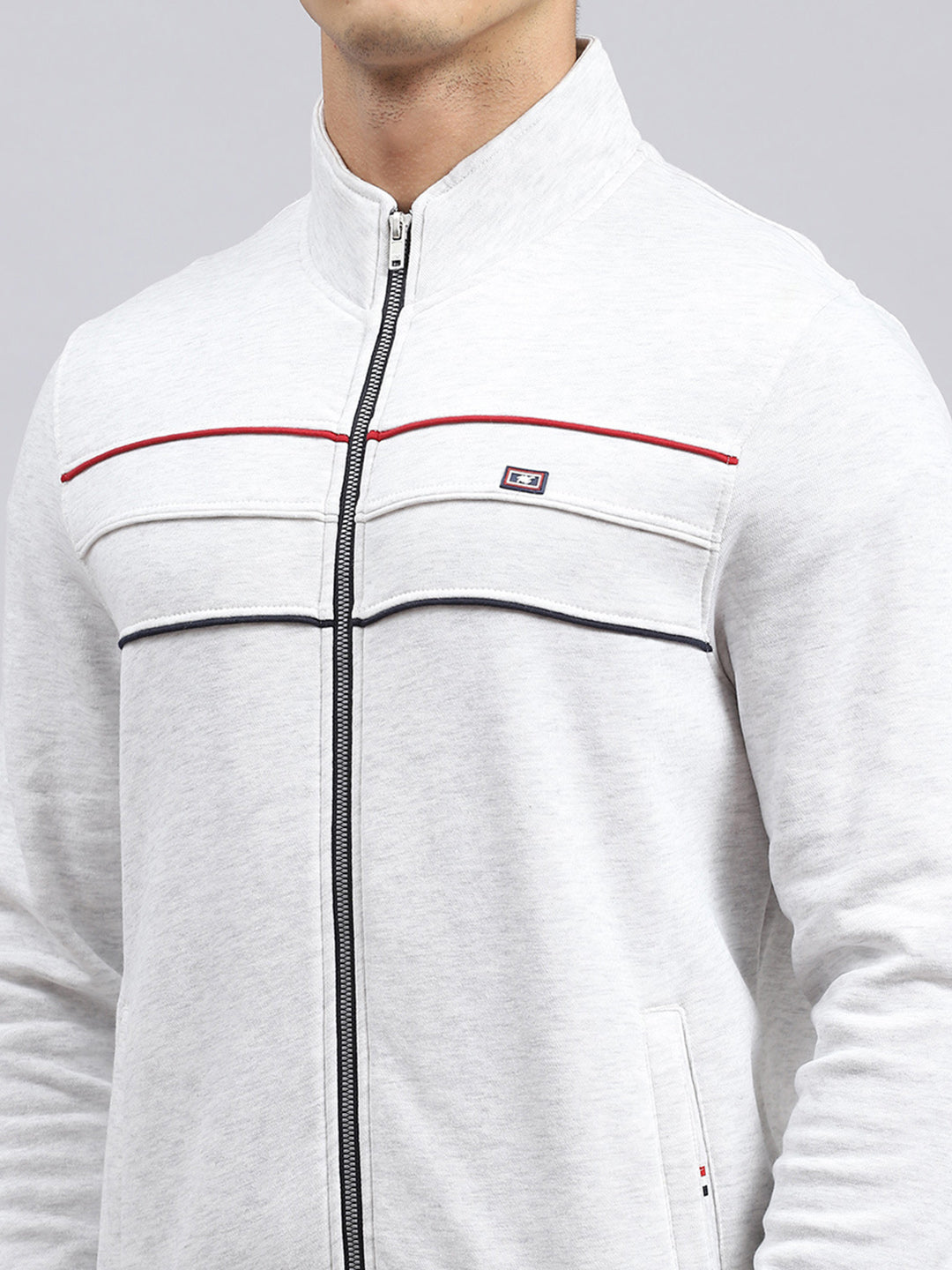 Men Beige Plain Tracksuit