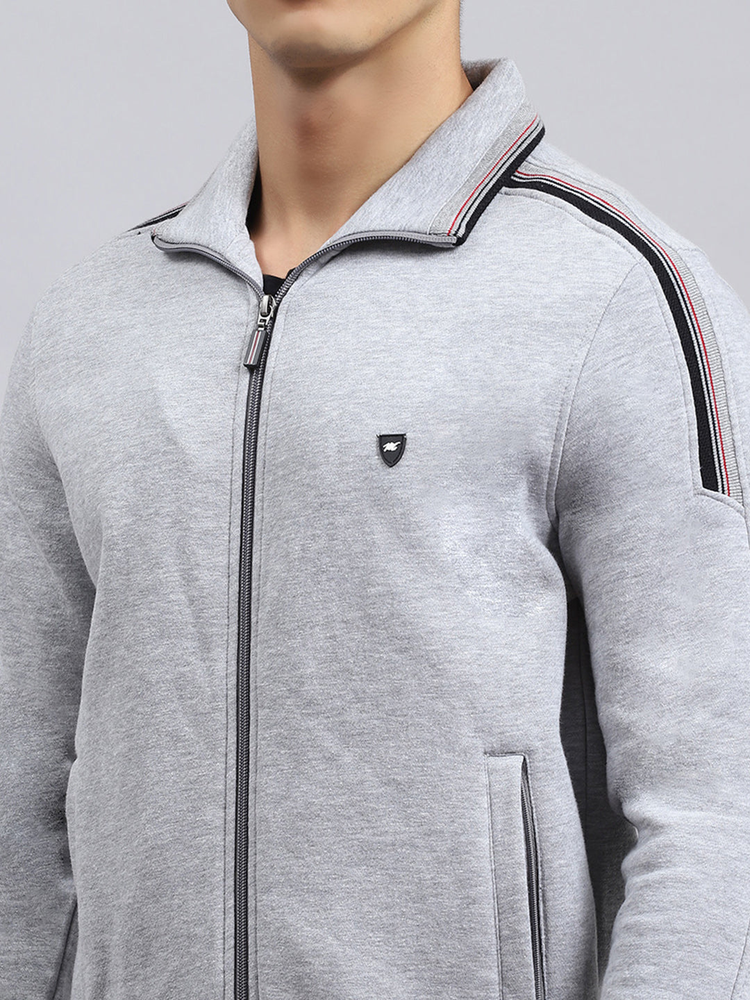 Men Grey Plain Tracksuit