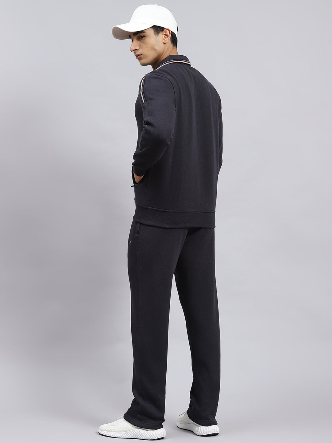 Men Grey Plain Tracksuit