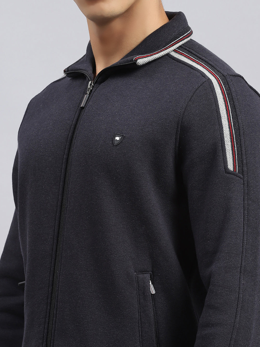 Men Grey Plain Tracksuit