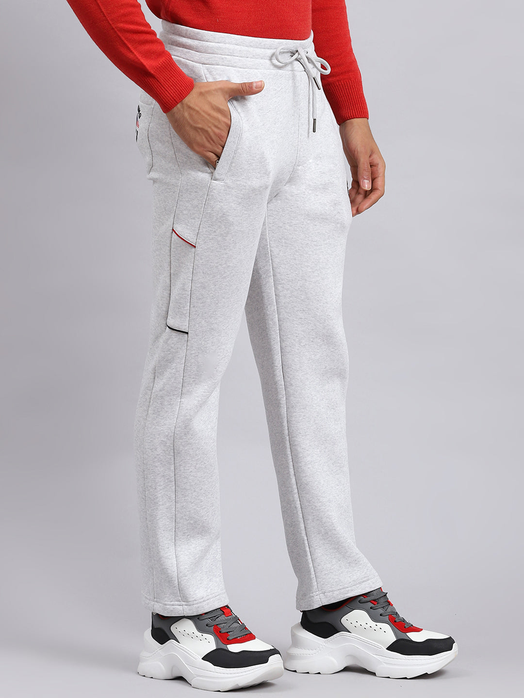 Men Beige Printed Winter Lower