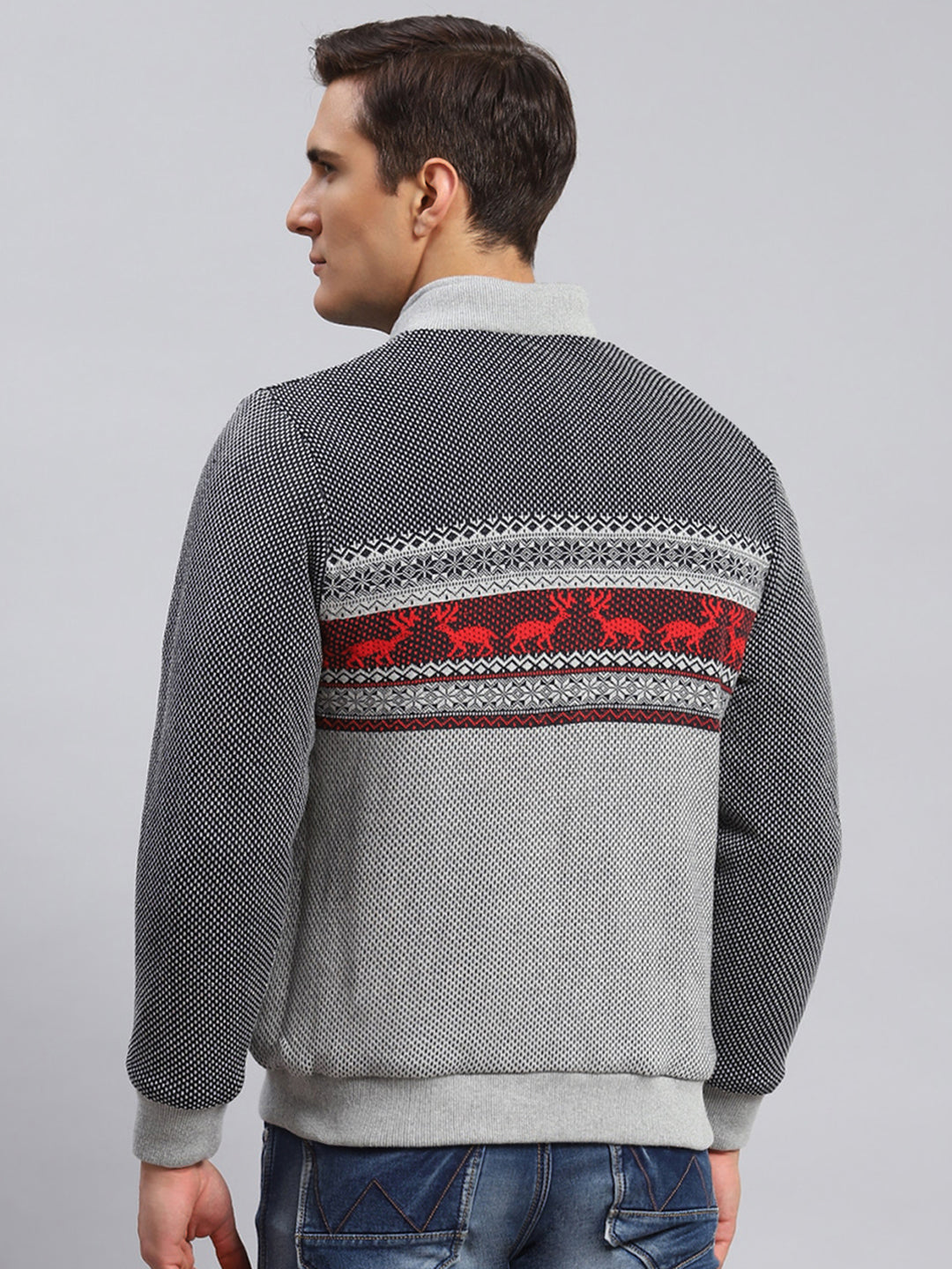 Men Black Solid Cotton Jacket