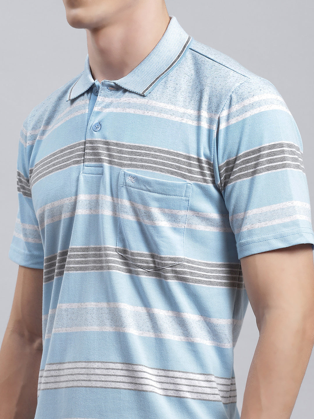 Men Blue Printed T-Shirt