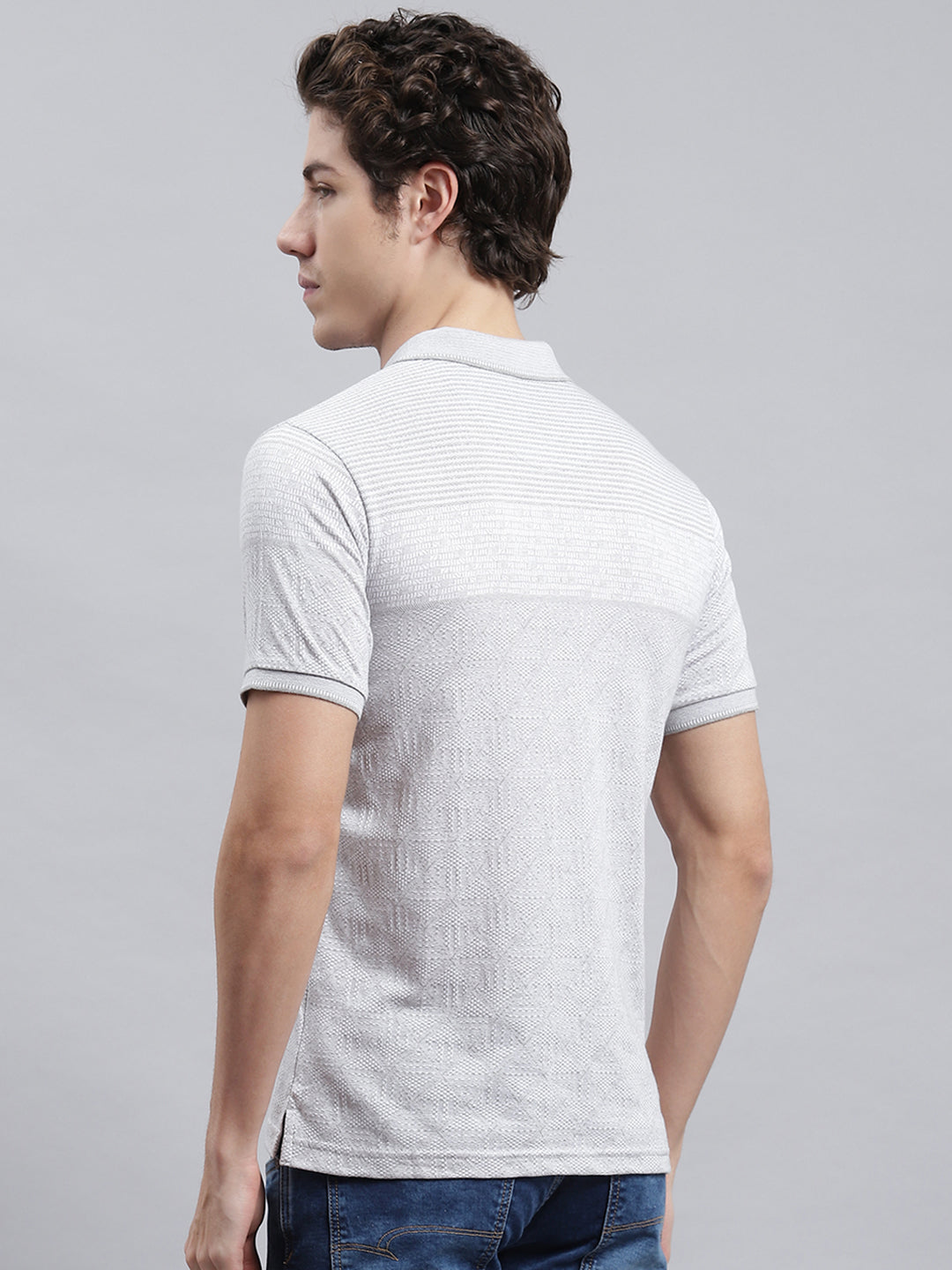 Men Grey Printed T-Shirt