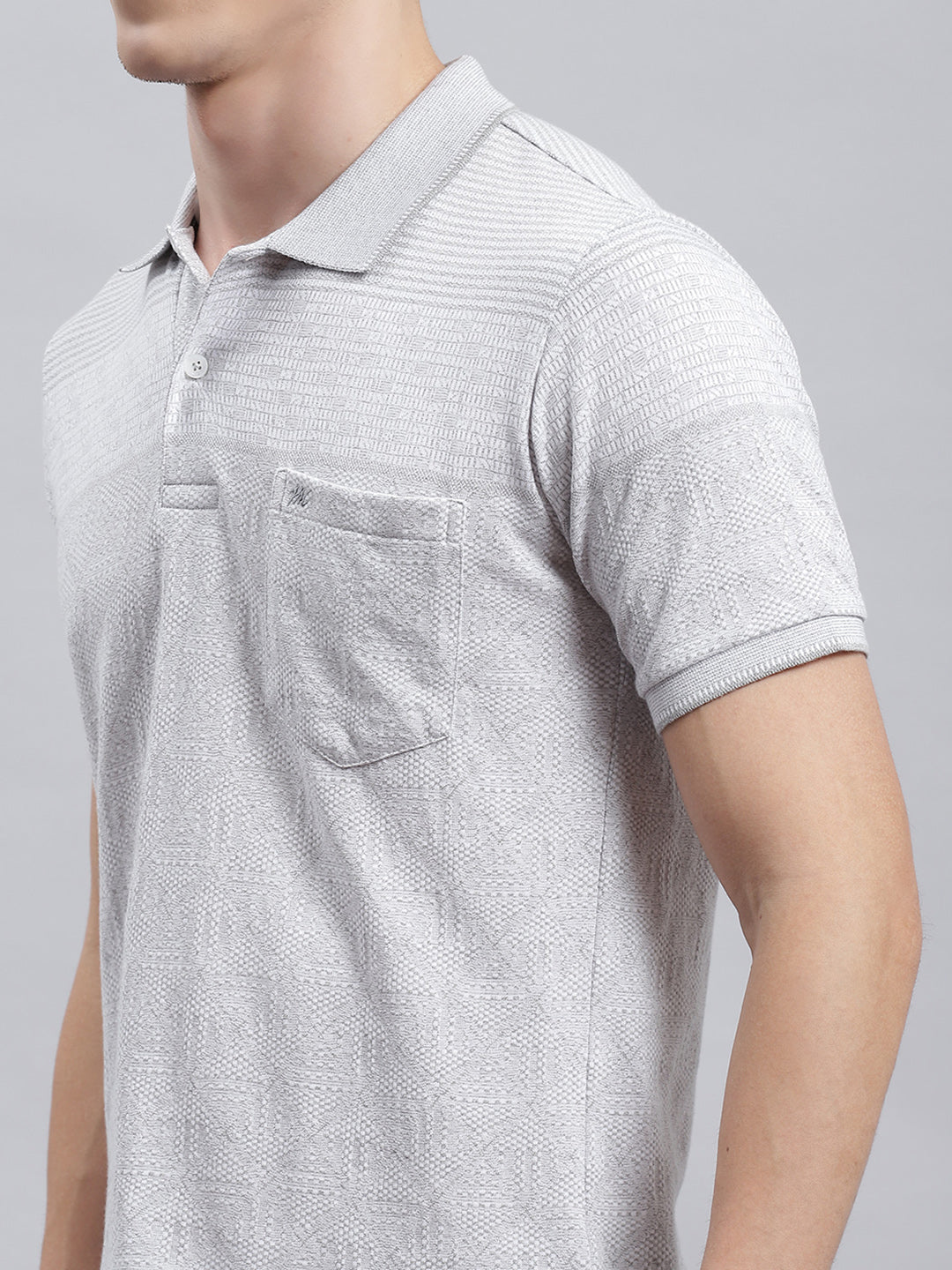 Men Grey Printed T-Shirt