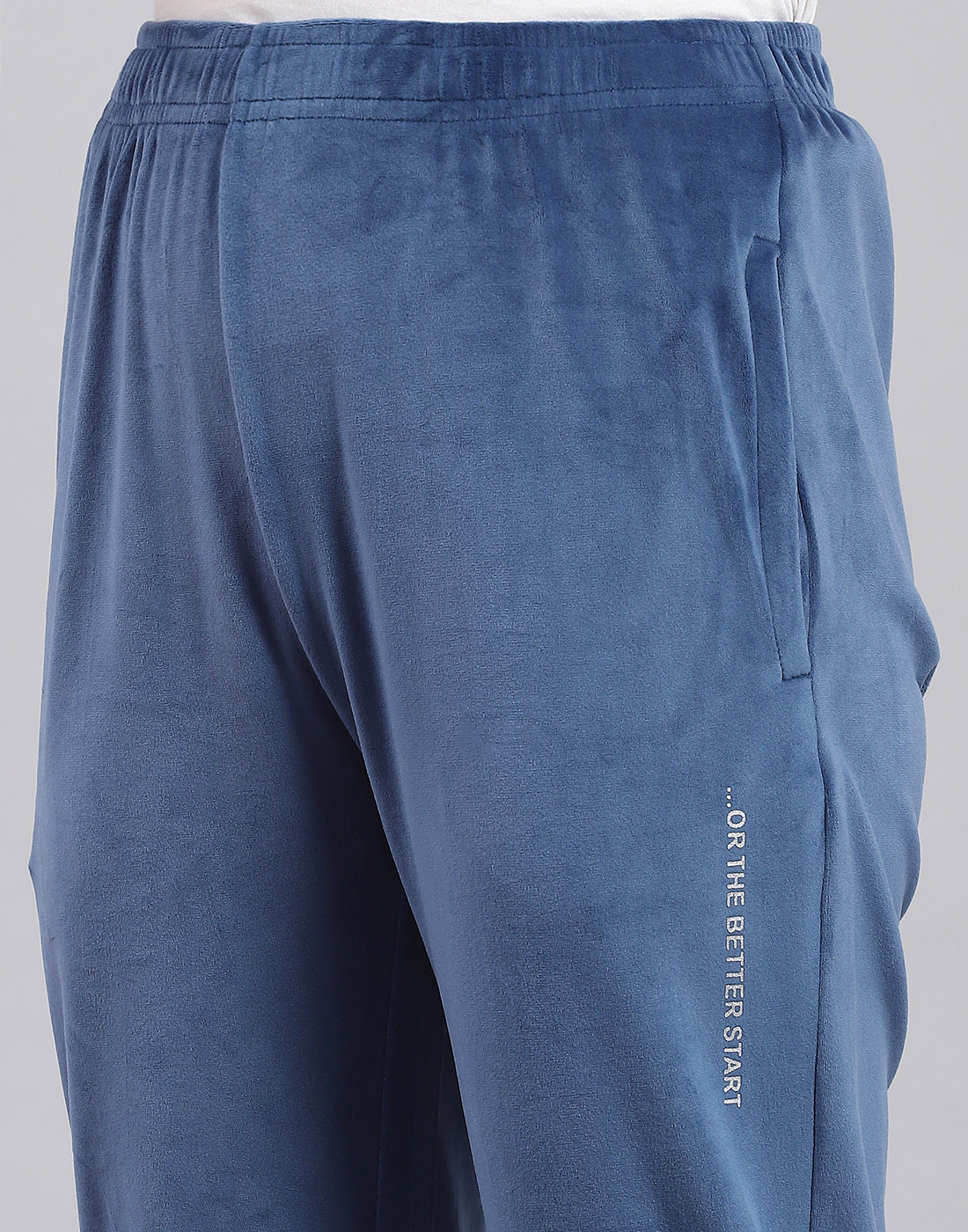 Women Blue Embroidered Hooded Full Sleeve Tracksuit