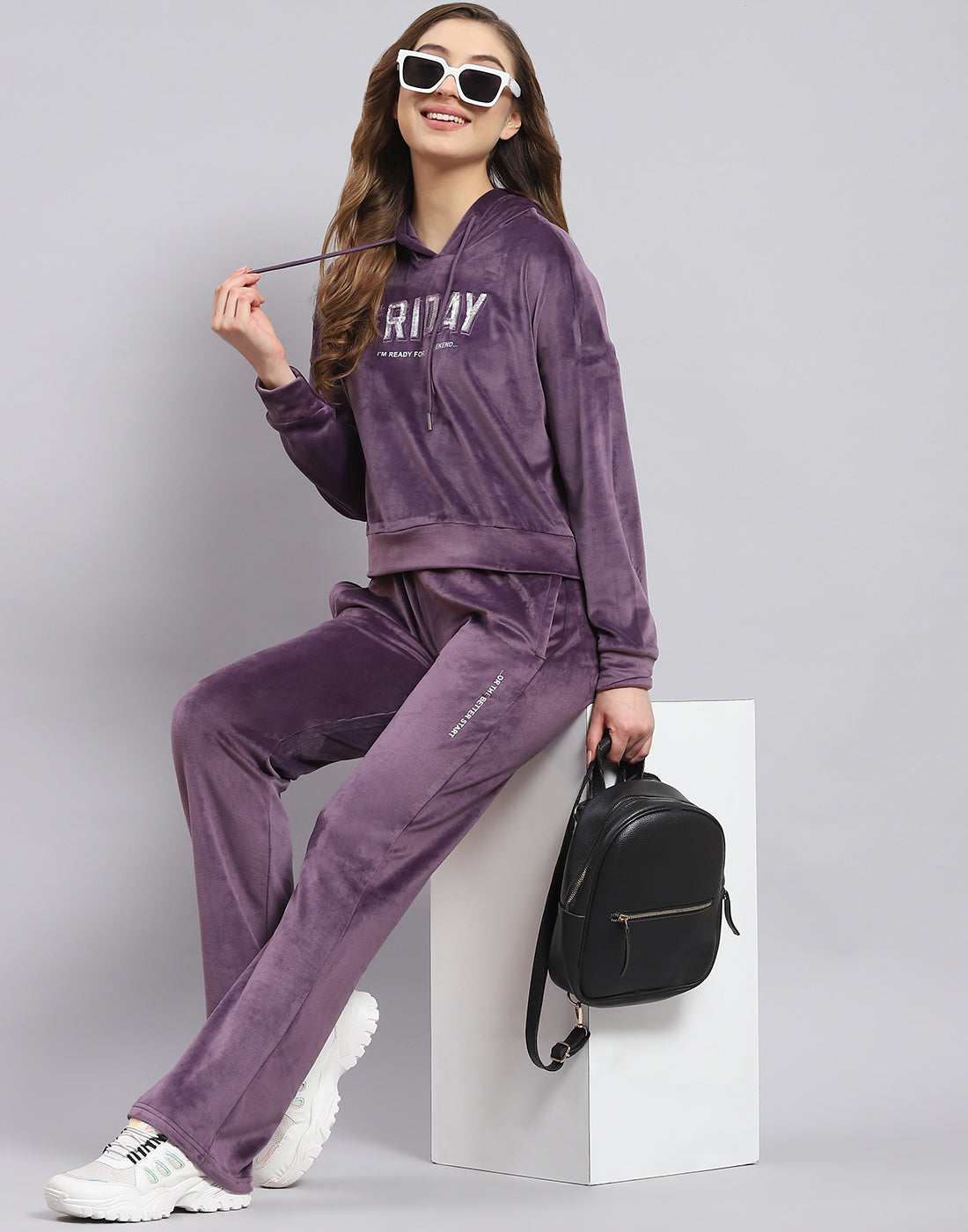 Hooded Track Suit For Woman Piece Set Women Suit Tracksuit Winter