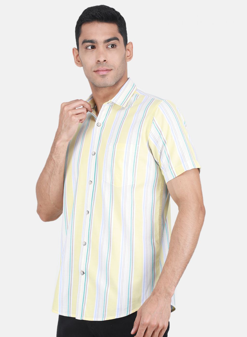 Men Yellow Printed Shirt