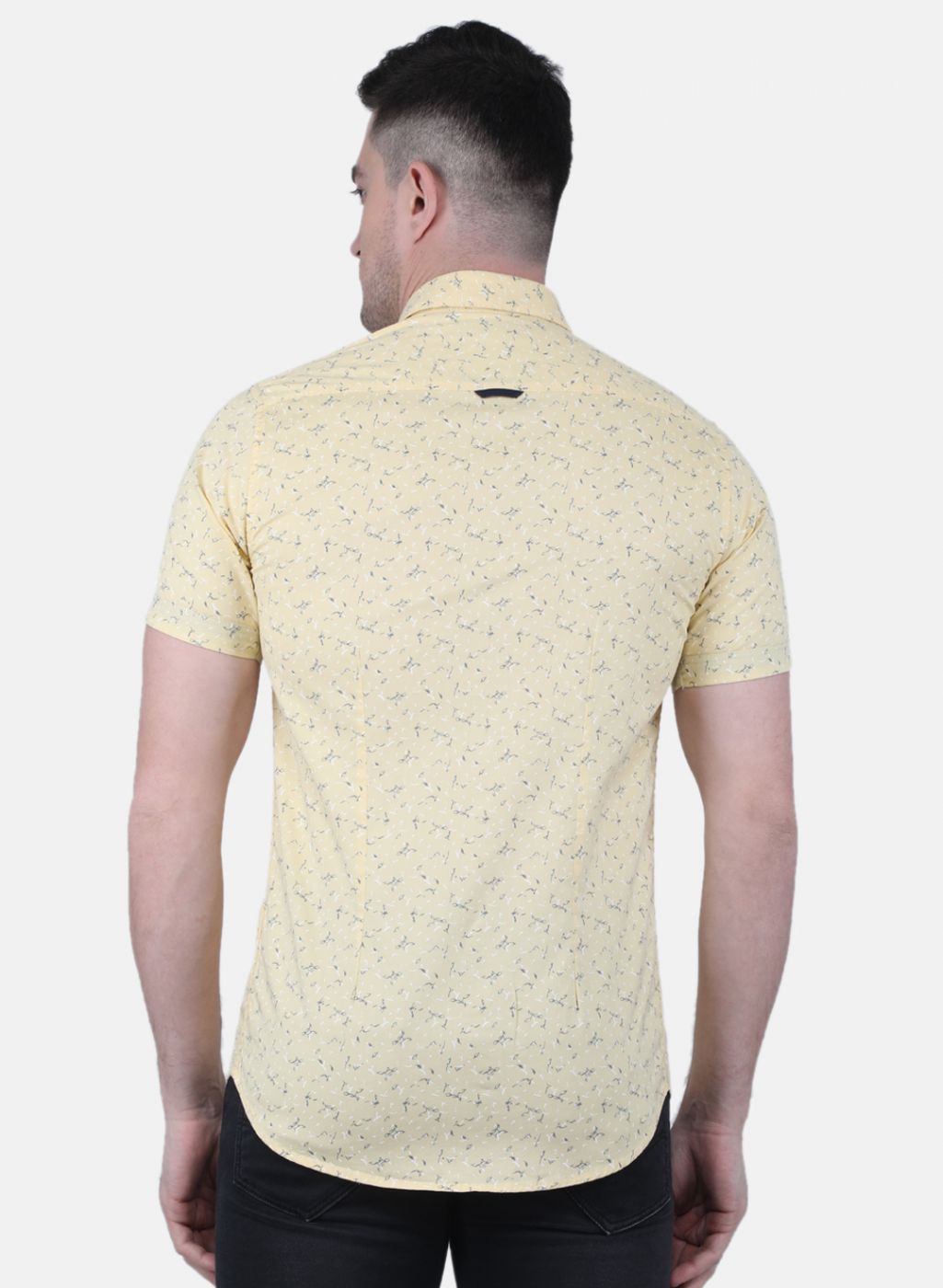 Men Yellow Printed Shirt