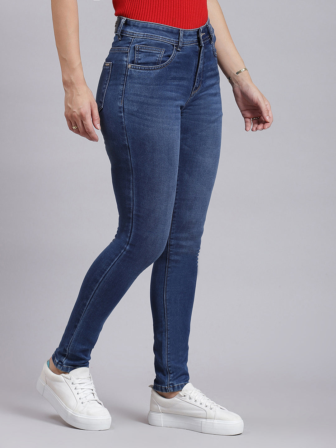 Women Blue Regular Fit Denim