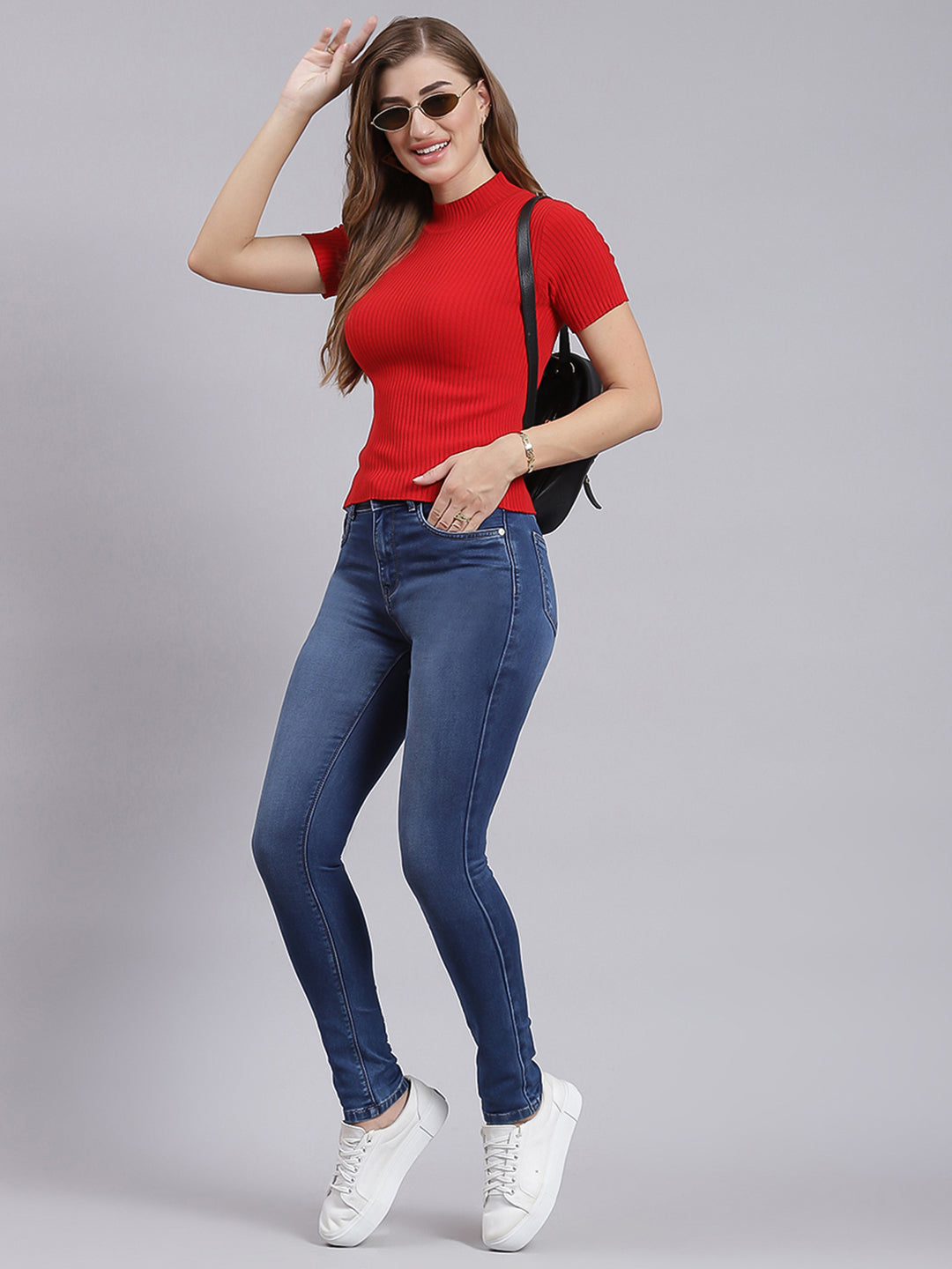 Women Blue Regular Fit Denim