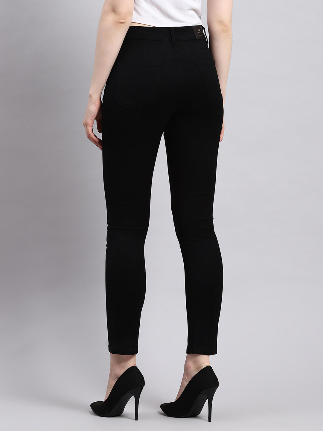 Women Black Slim Fit Denim