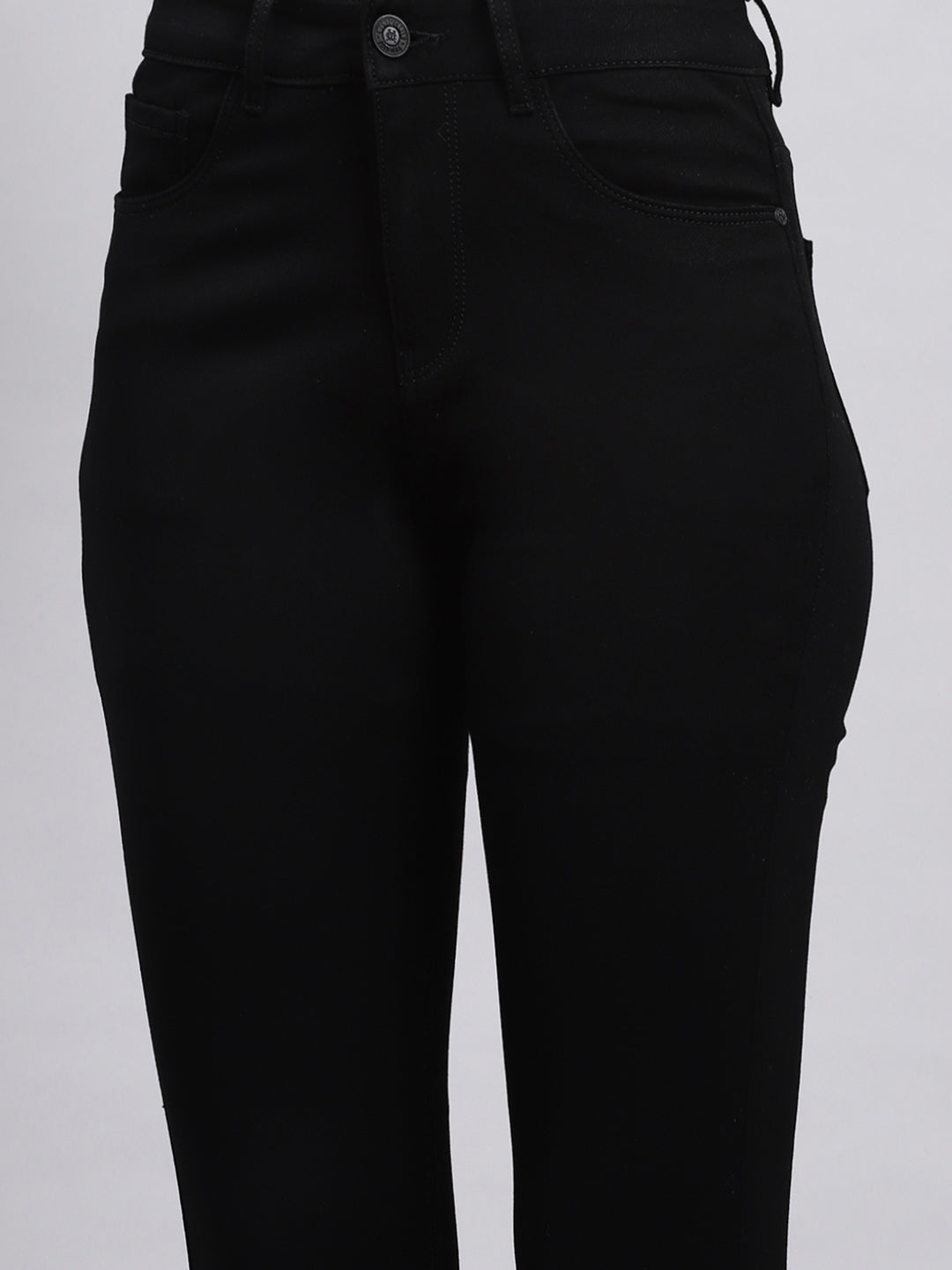 Women Black Slim Fit Denim