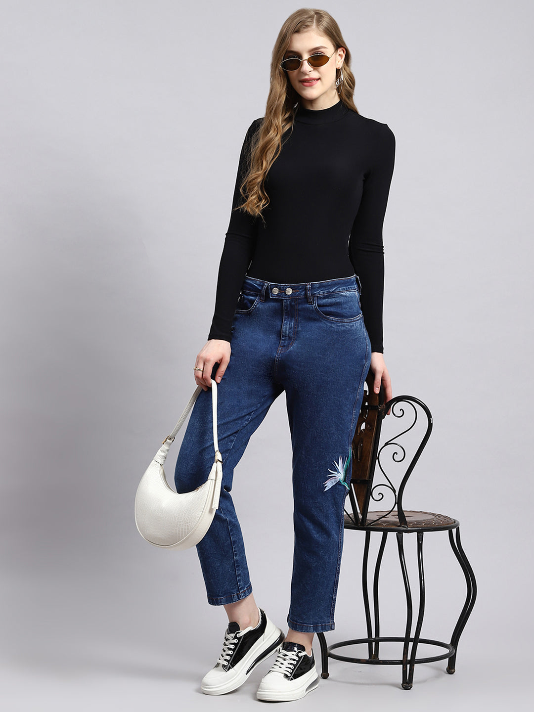 Women Blue Regular Fit Denim