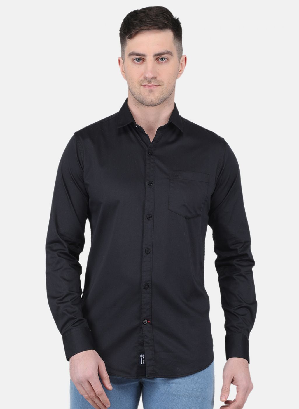 Men Black Solid Shirt
