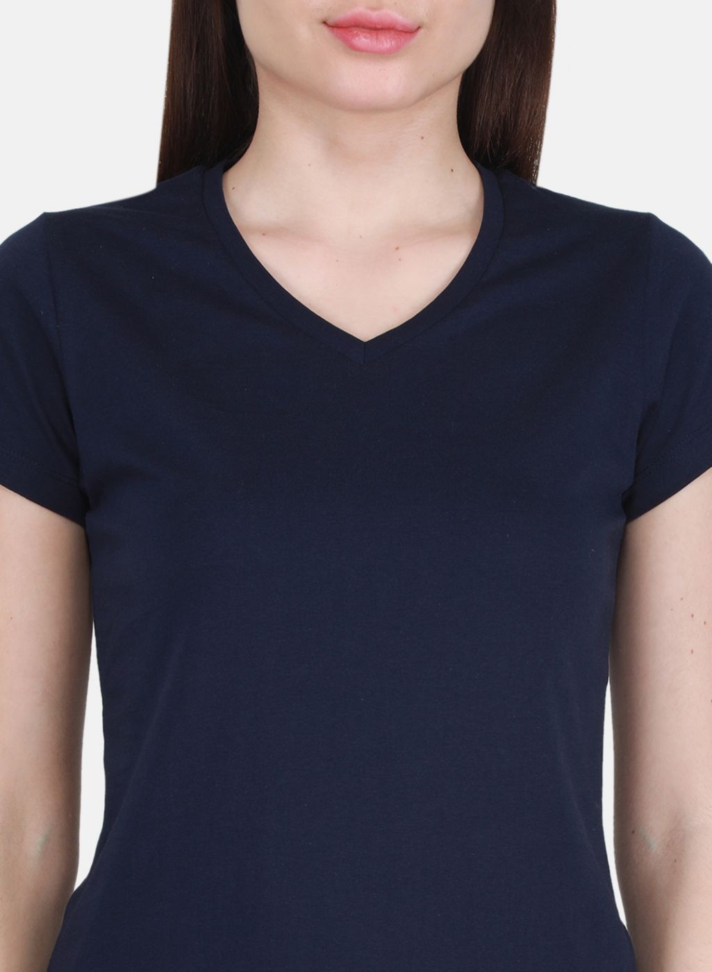 Women Blue & Off White Solid Top 2 Pc Set