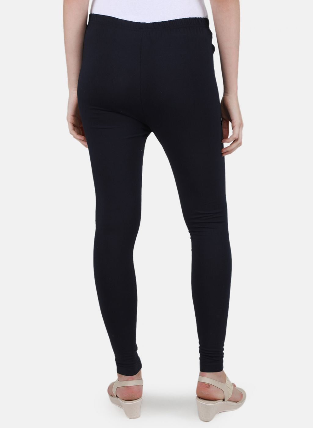 Women NAvy Blue Solid Legging