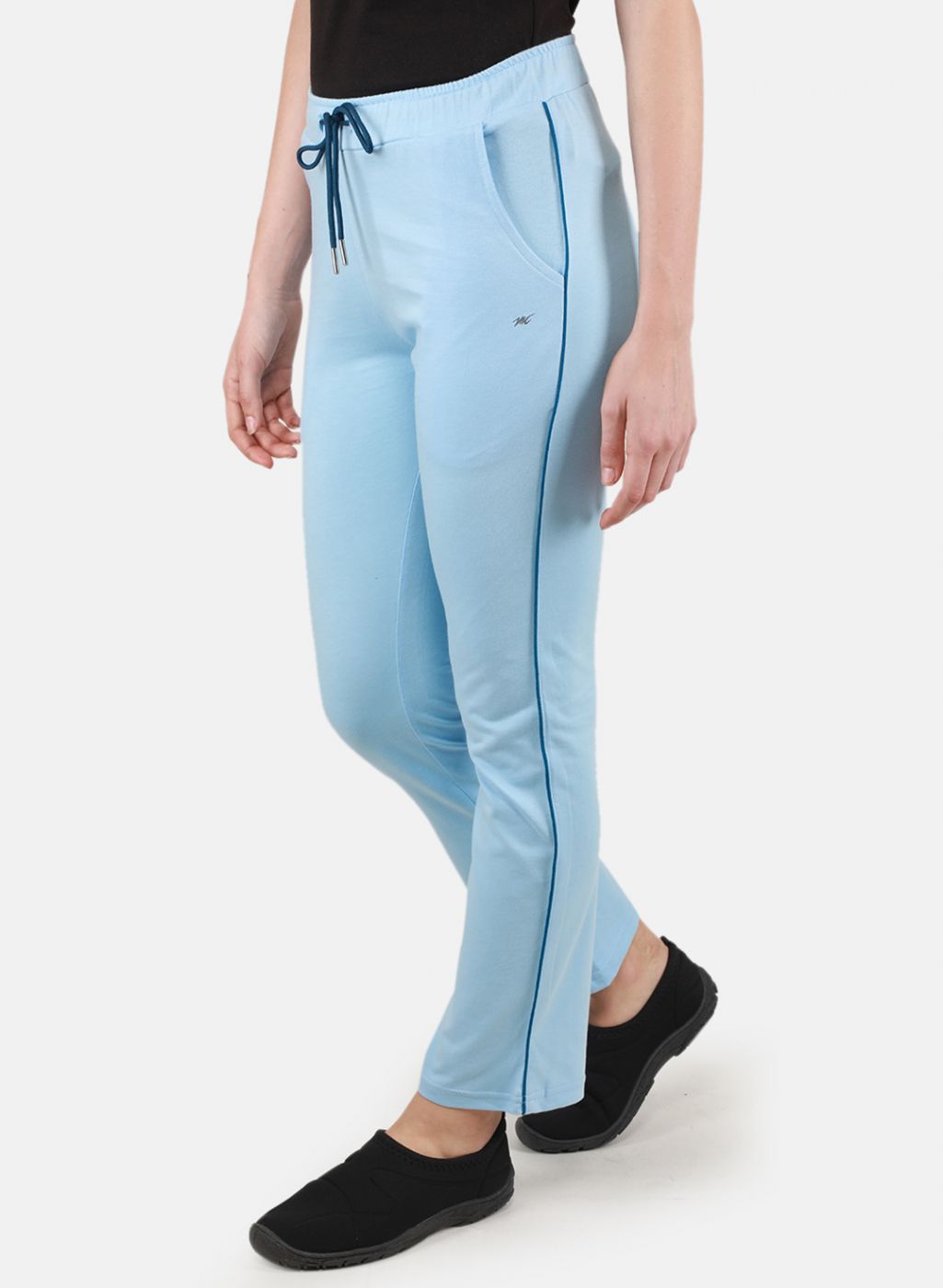 Women Sky Blue Regular Fit Lower