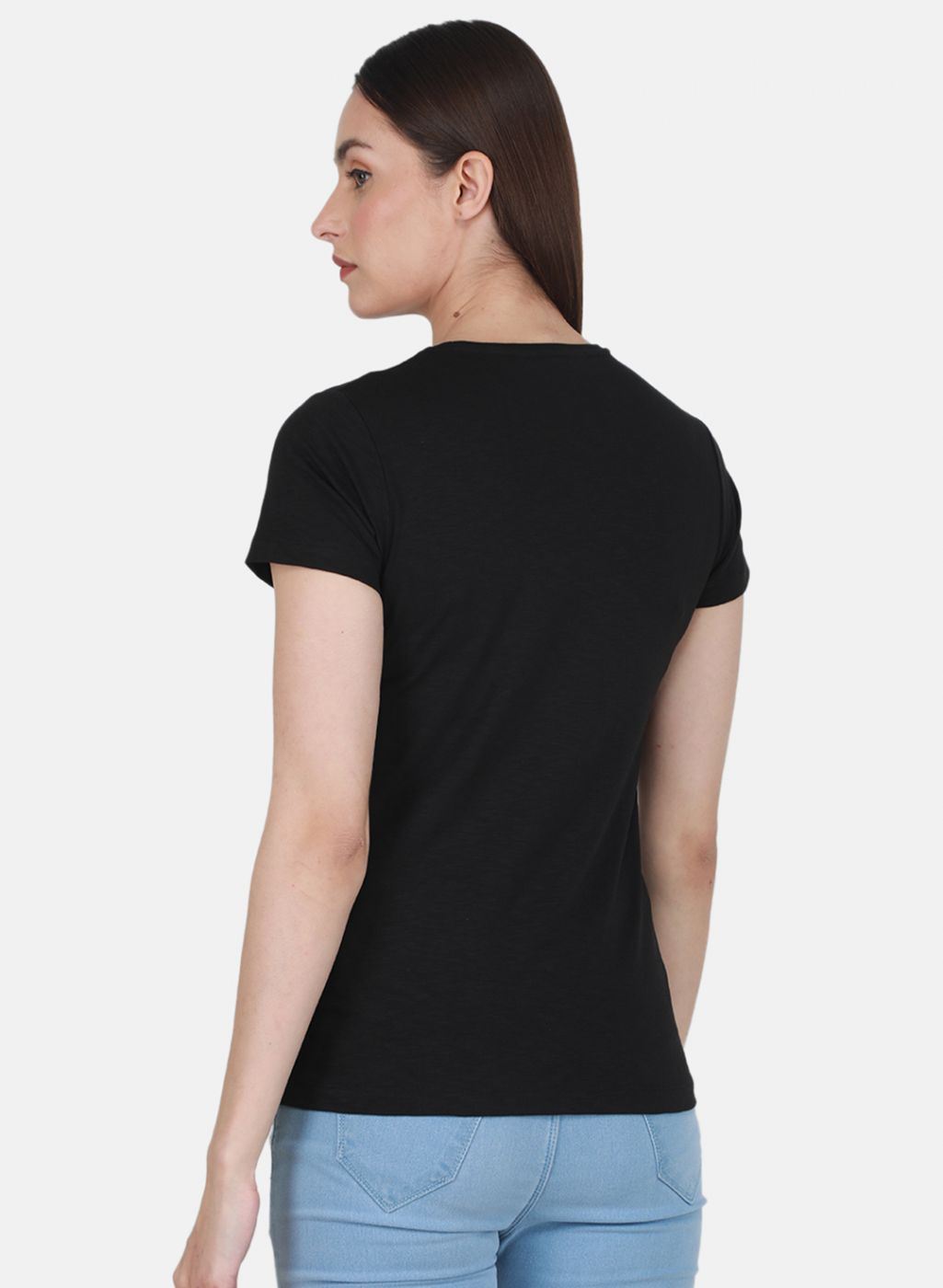 Women Black Embroidered Top