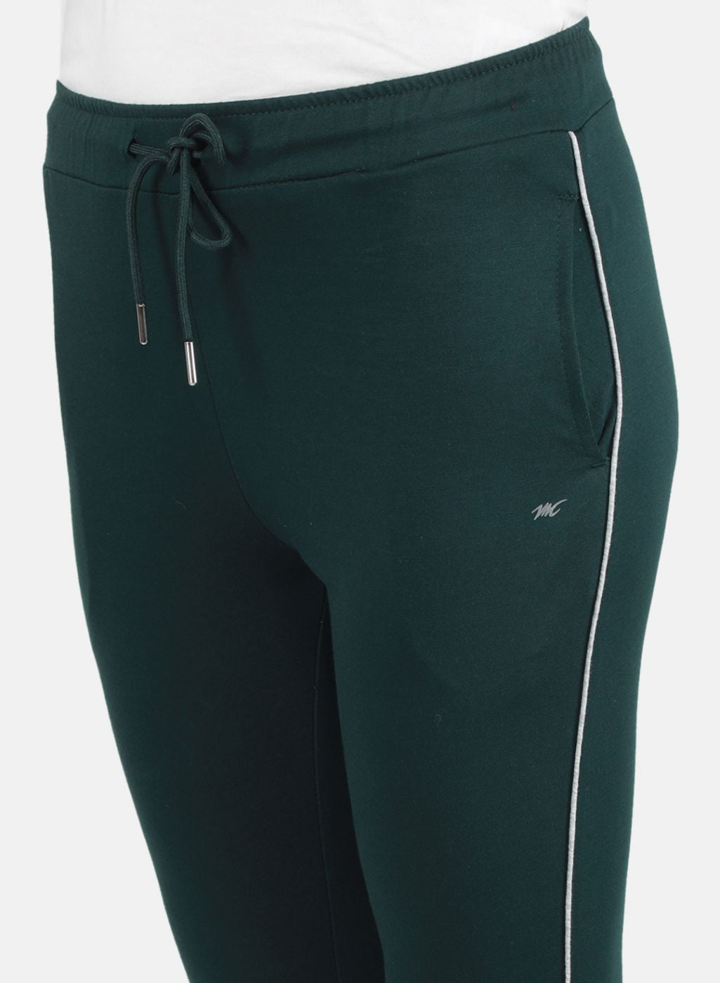 Women Green Solid Capri