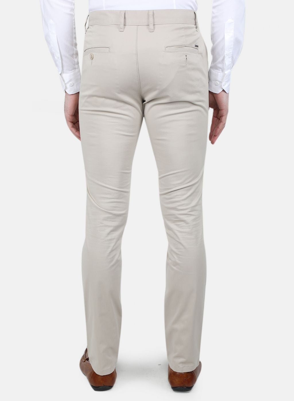 Men Beige Regular Fit Trouser