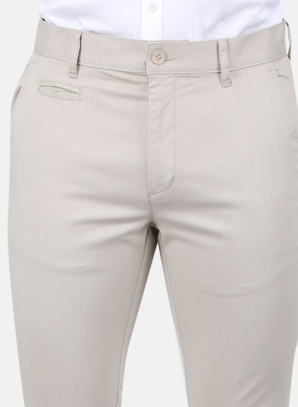Men Beige Regular Fit Trouser