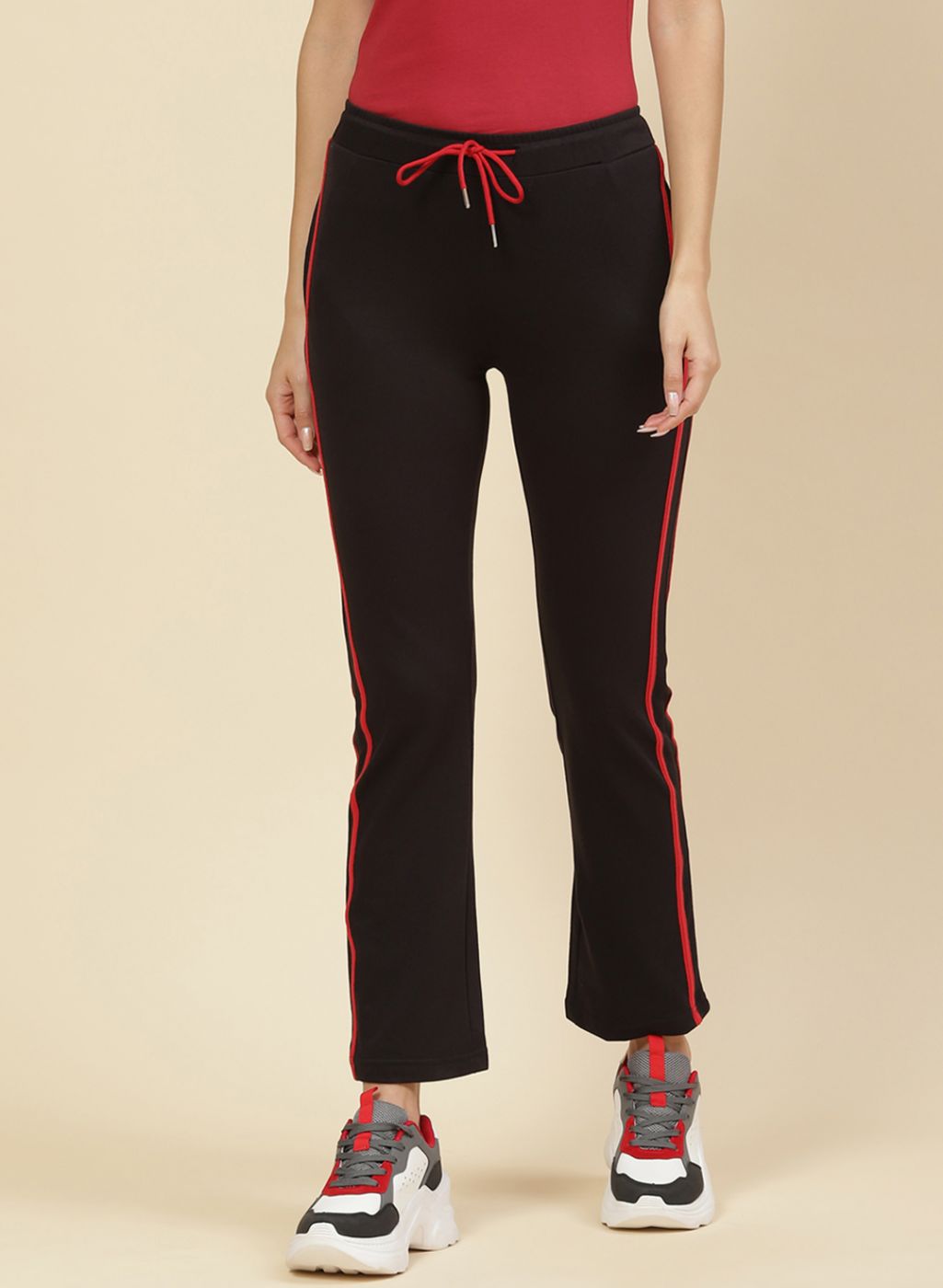 Women Black Regular Fit Lower