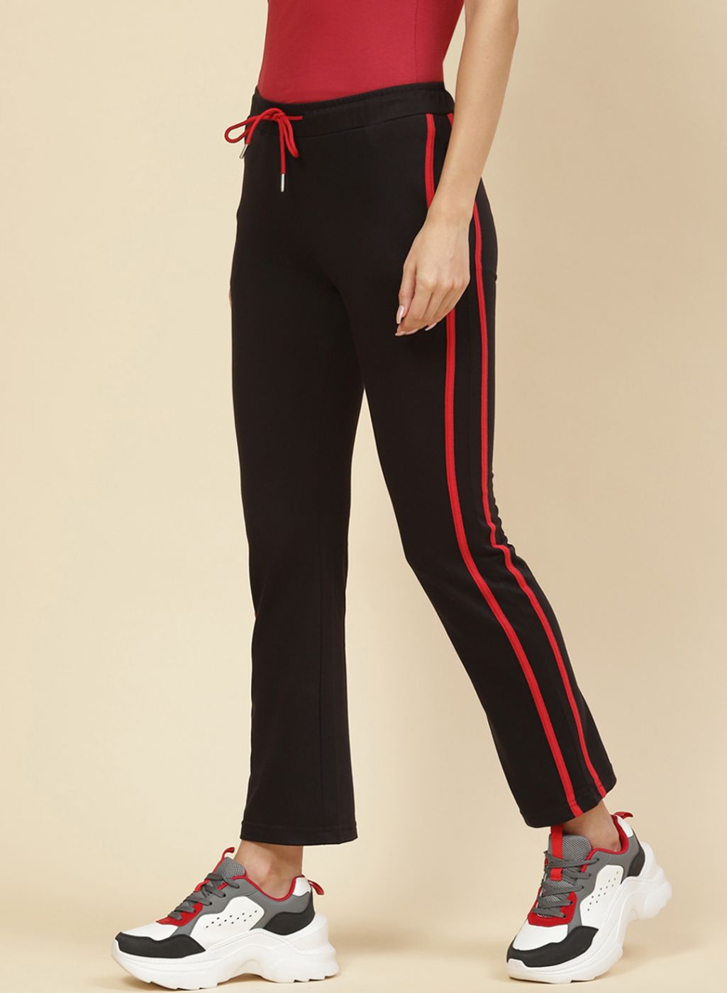 Women Black Regular Fit Lower