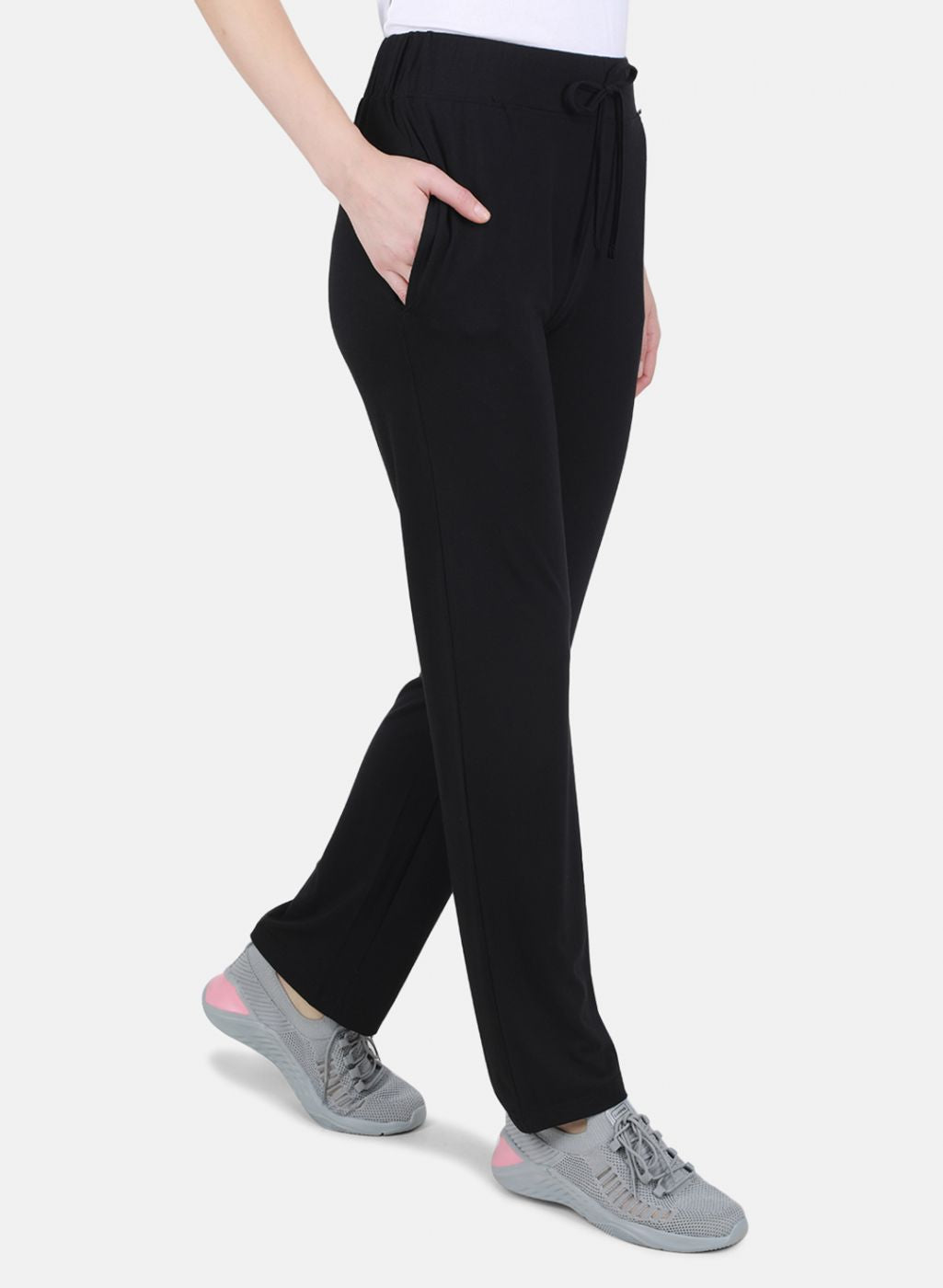 Women Black Regular Fit Lower