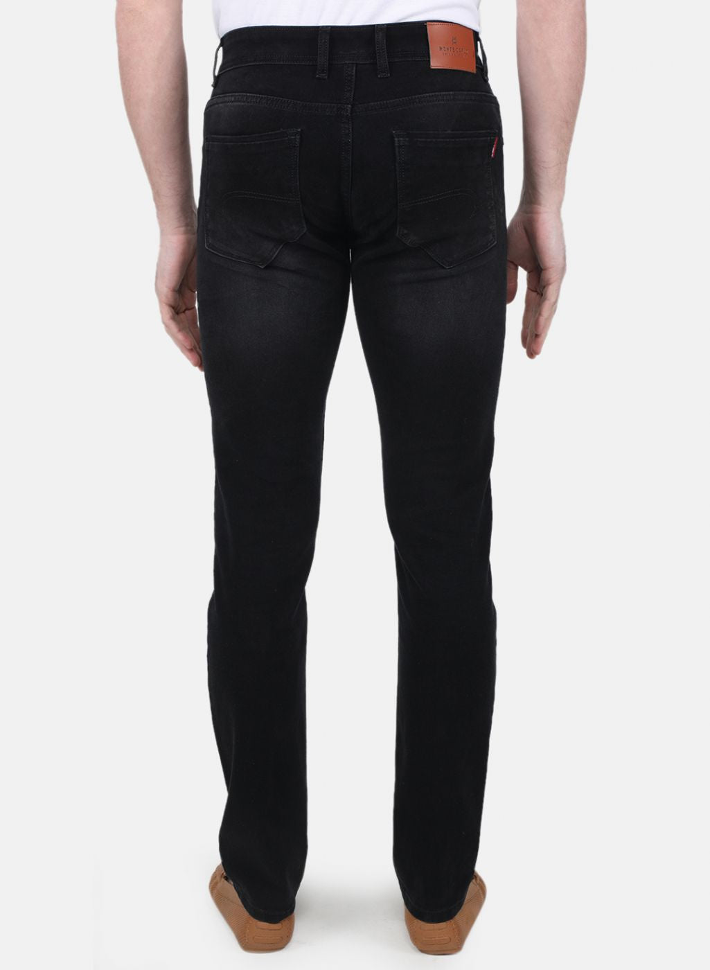 Men Black Regular Fit Denim