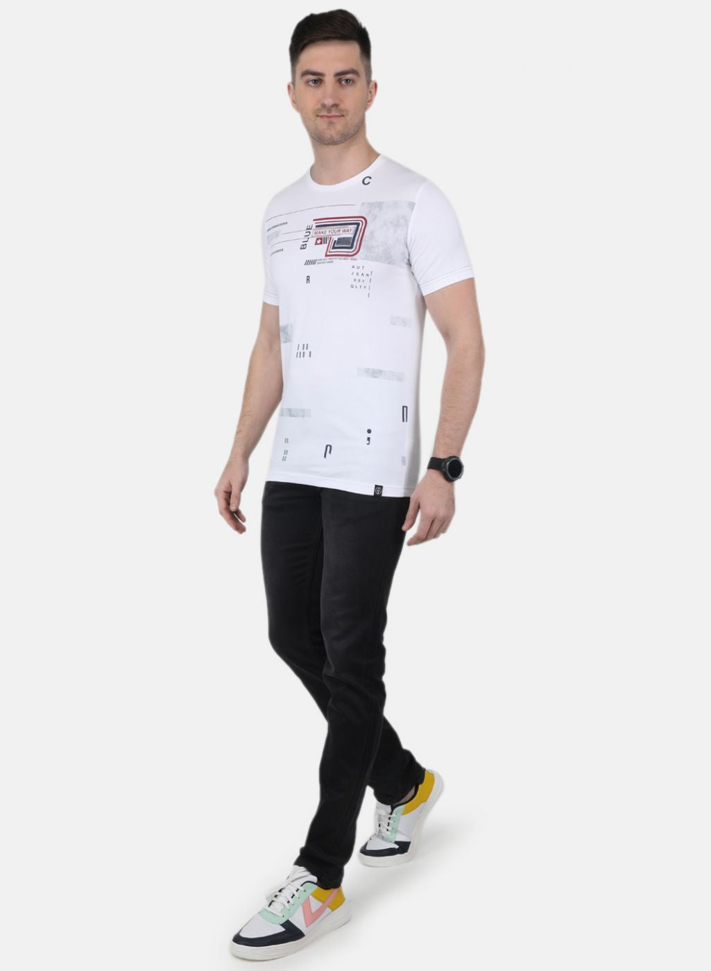 Men Black Regular Fit Denim