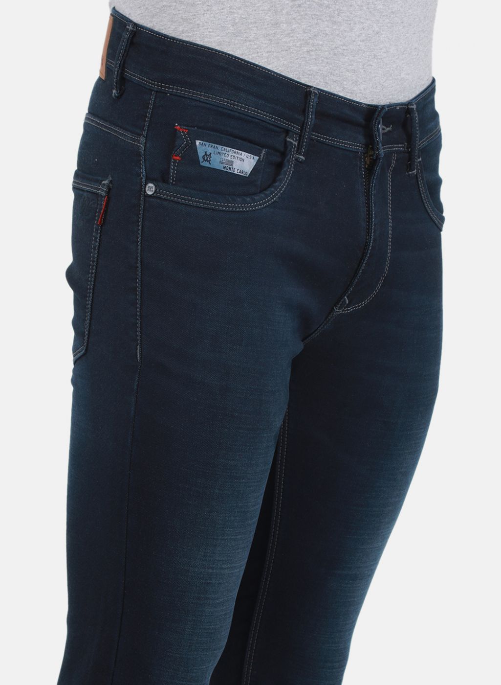 Men NAvy Blue Regular Fit Denim