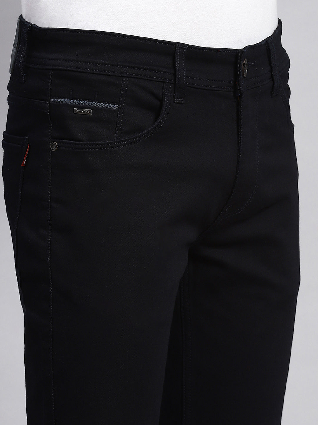 Men Navy Blue Skinny Fit Denim