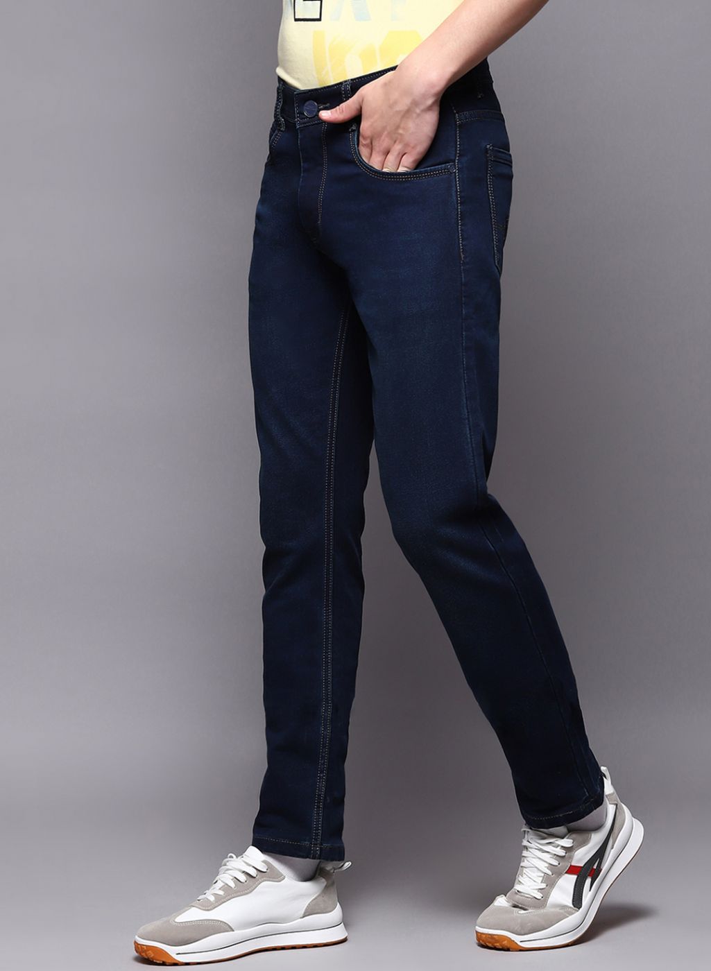 Men Blue NArrow Fit Denim