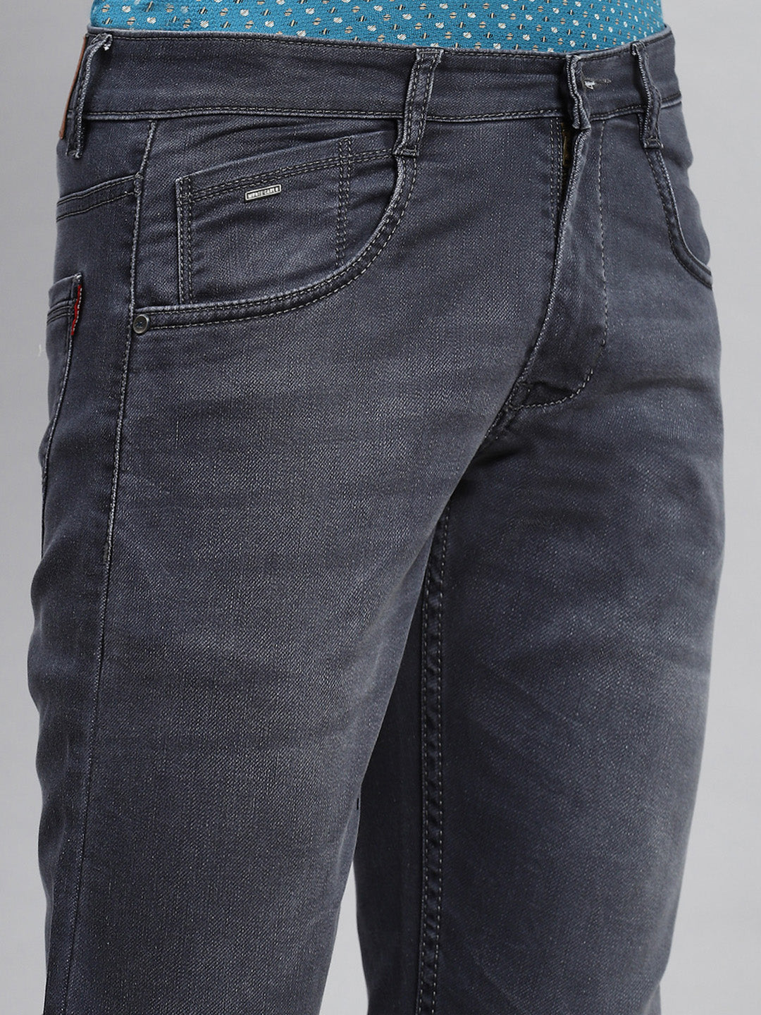 Men Grey Skinny Fit Denim