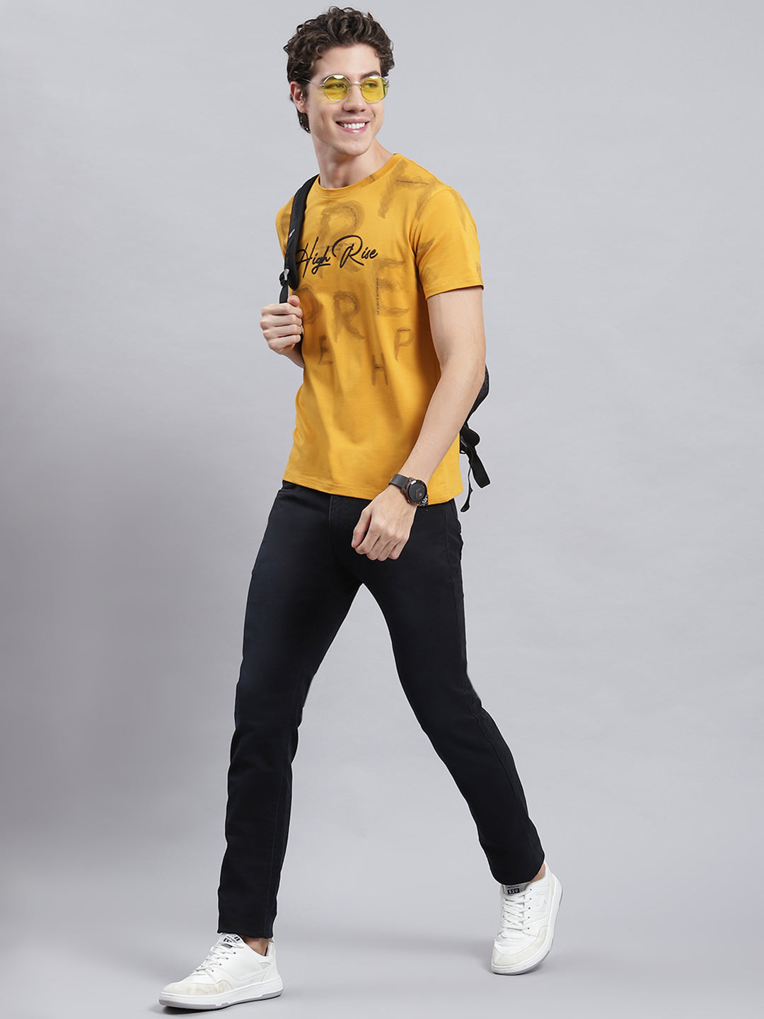 Men Black Narrow Fit Denim