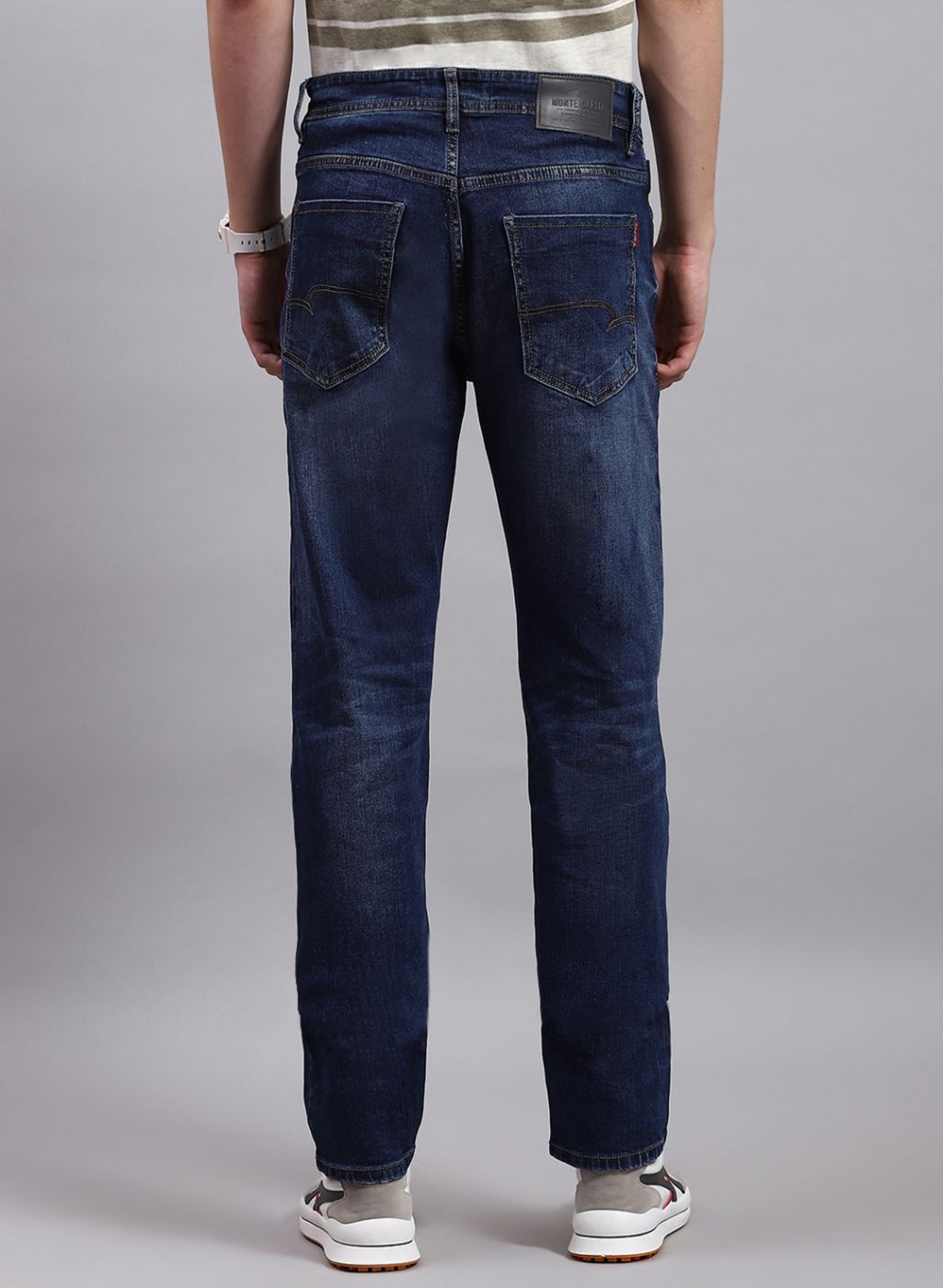 Men NAvy Blue NArrow Fit Denim