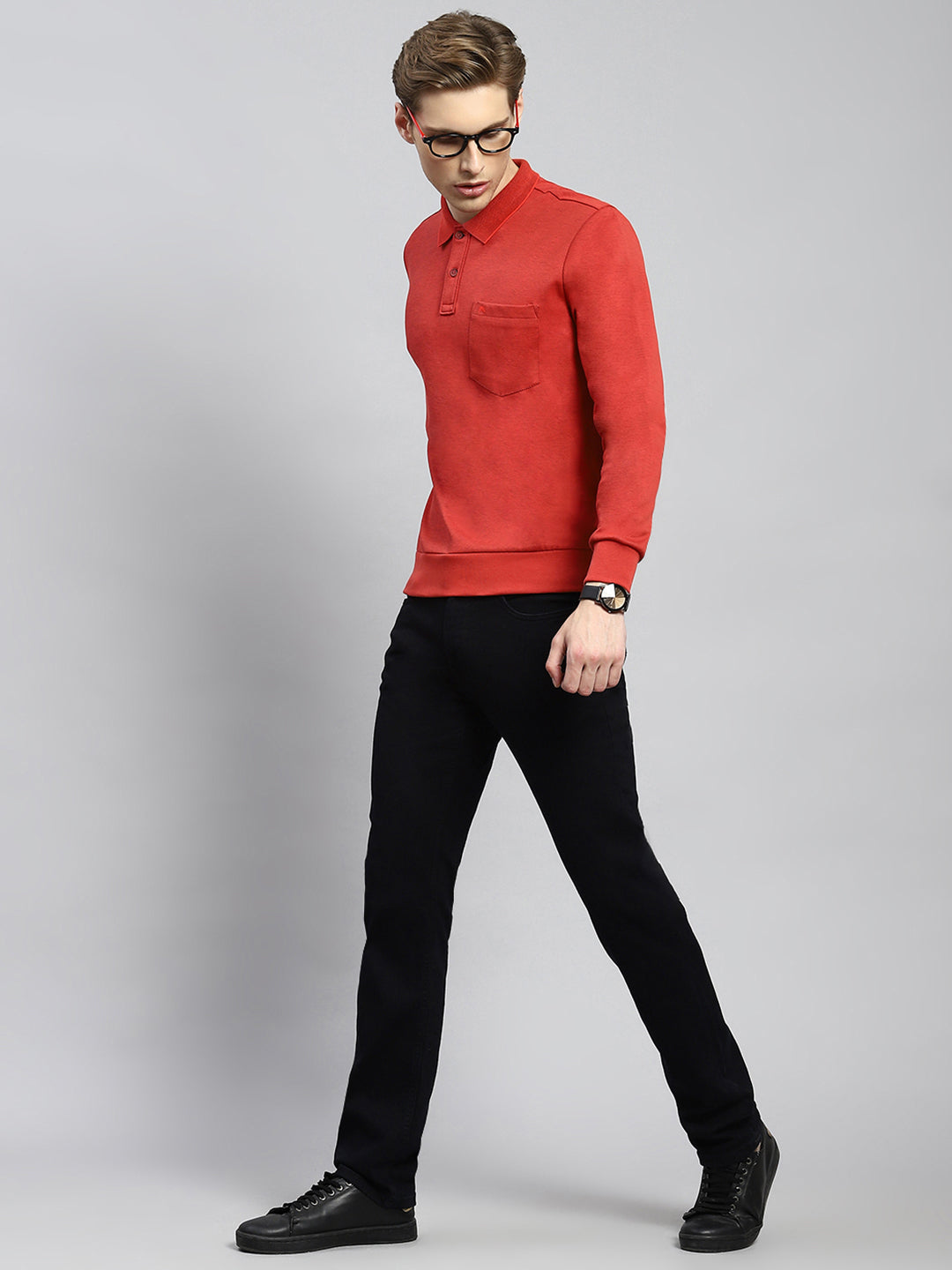 Men Black Narrow Fit Denim