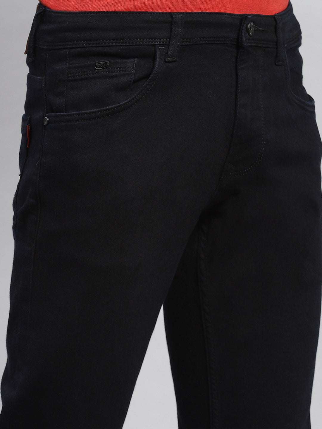 Men Black Narrow Fit Denim