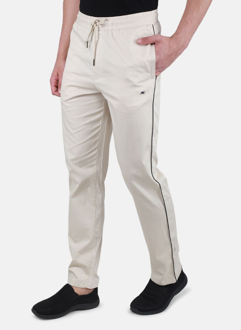 Men Beige Regular Fit Lower