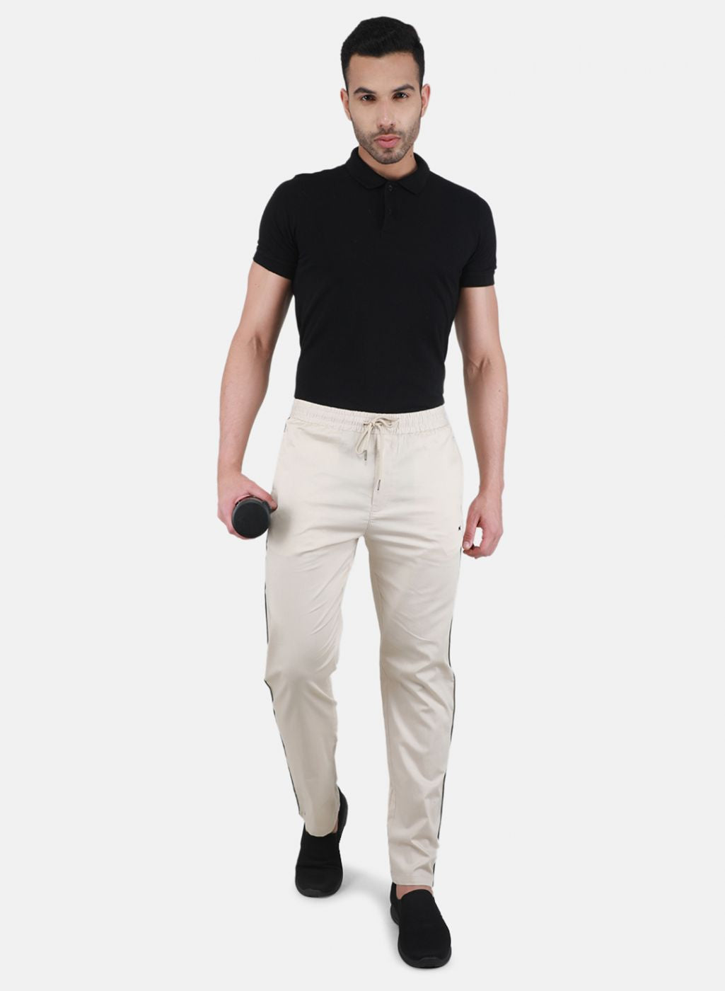 Men Beige Regular Fit Lower