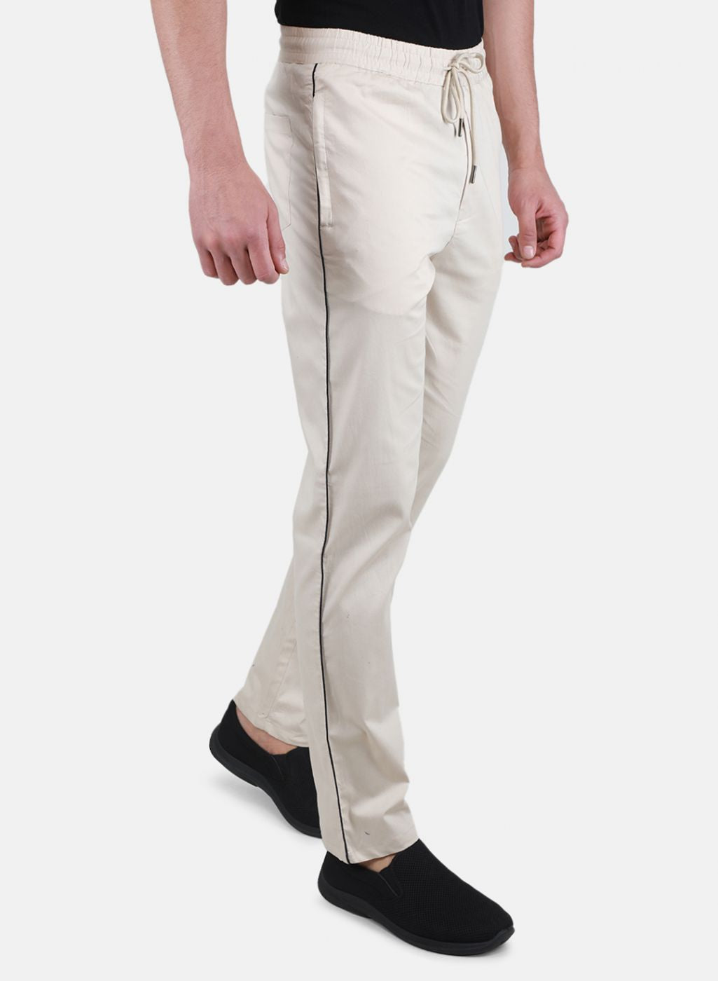 Men Beige Regular Fit Lower