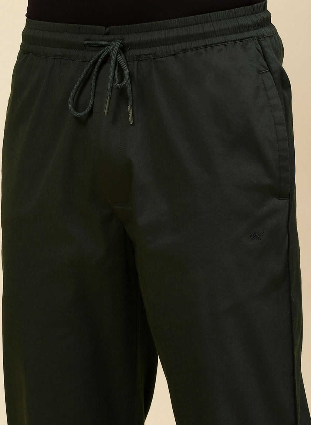 Men Olive Regular Fit Lower