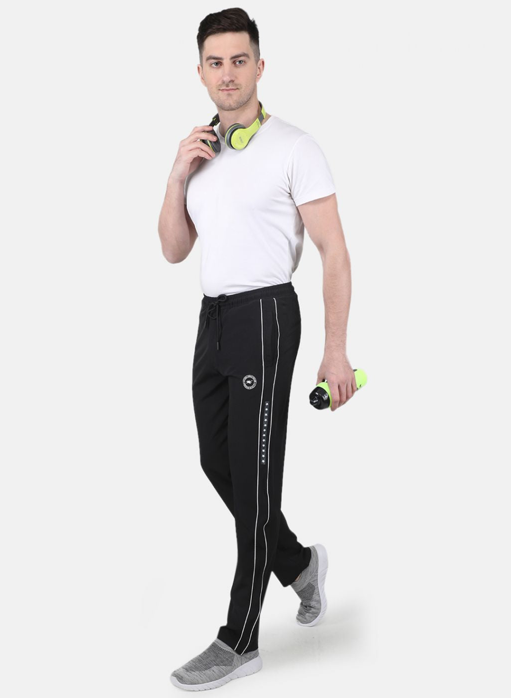 Men Black Regular Fit Lower