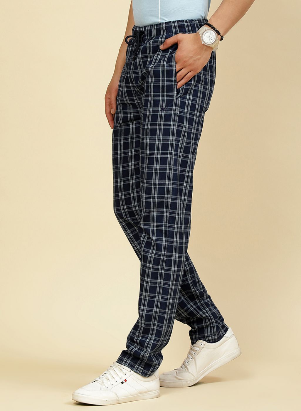 Men NAvy Blue Regular Fit Lower