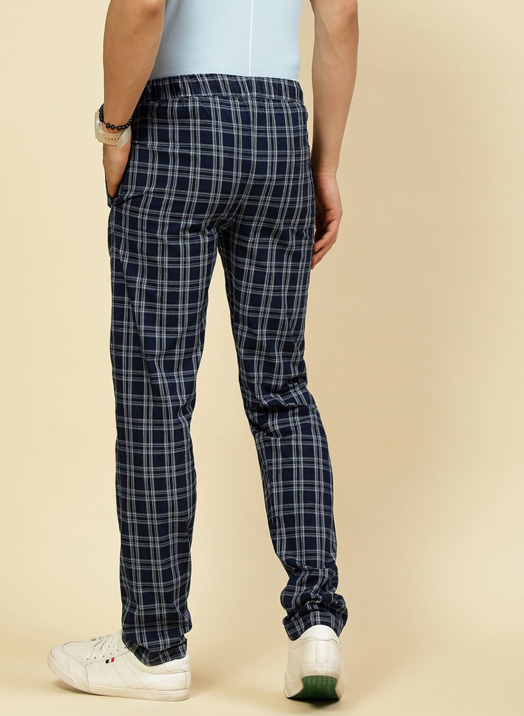 Men NAvy Blue Regular Fit Lower