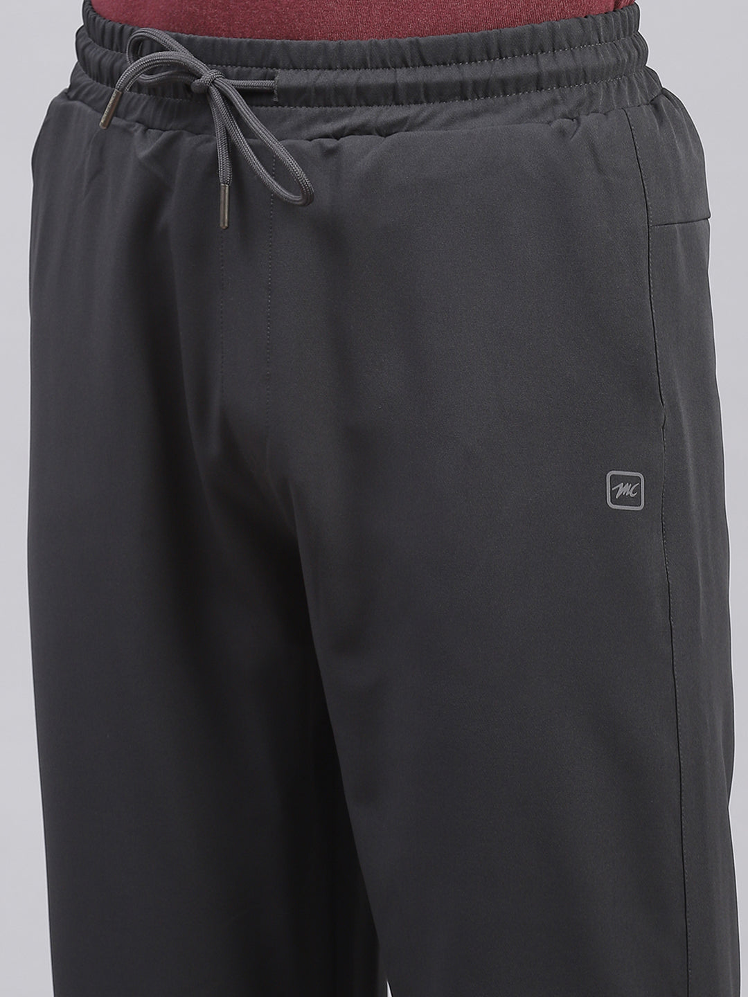 Men Grey Solid Regular Fit Winter Lowers