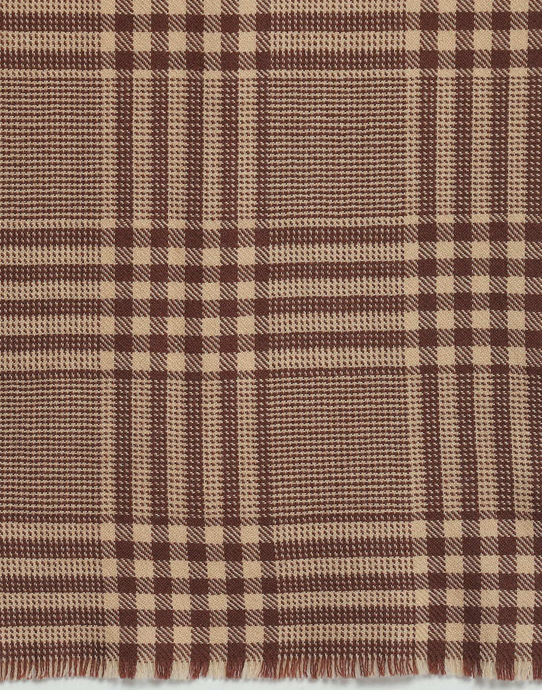 Men Brown Check Muffler
